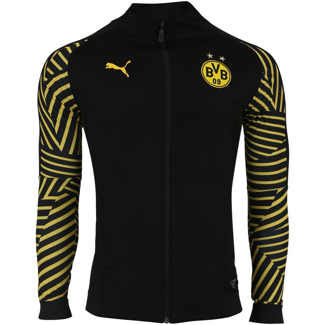 Jaqueta Borussia Dortmund Stadium 18/19 Puma - Masculina - Foto 1