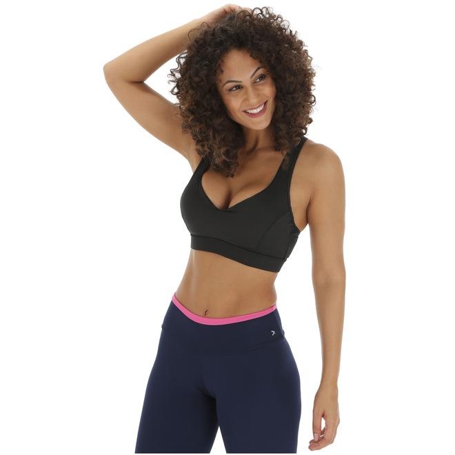 Top Fitness com Bojo Oxer Mesh Estampado - Adulto - Foto 2