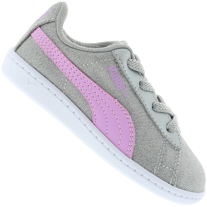 Tênis para Bebê Puma Vikky Glitz Glam AC PS BDP Feminino - Infantil - Foto 1