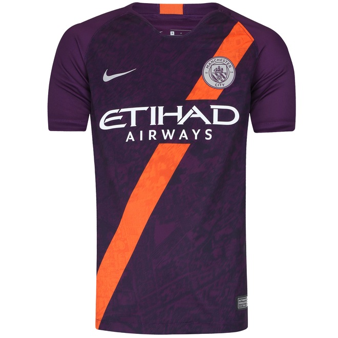 Camisa Manchester City III 18/19 Nike - Infantil - Foto 1