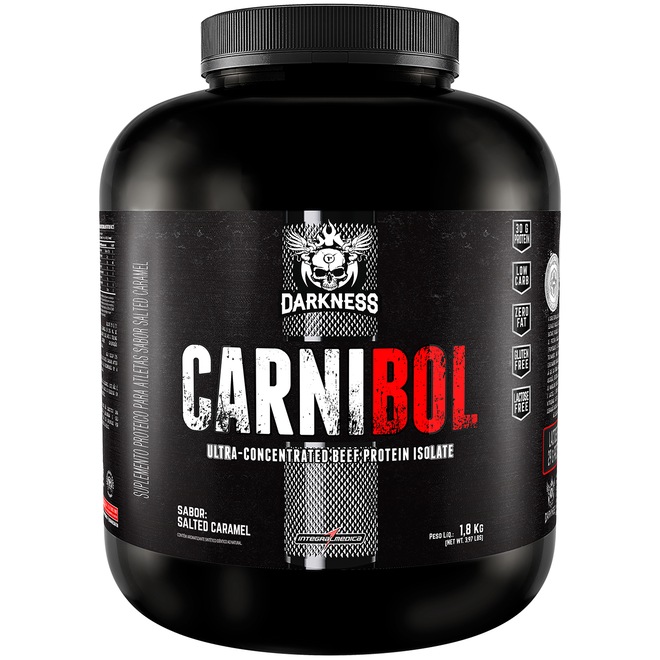 Whey Protein Integralmédica Salted Caramel Carnibol Darkness - 1,8Kg - Foto 1