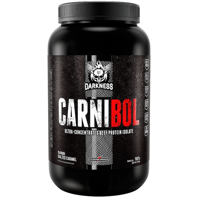 Whey Protein Integralmédica Salted Caramel Carnibol Darkness - 907g - Foto 1