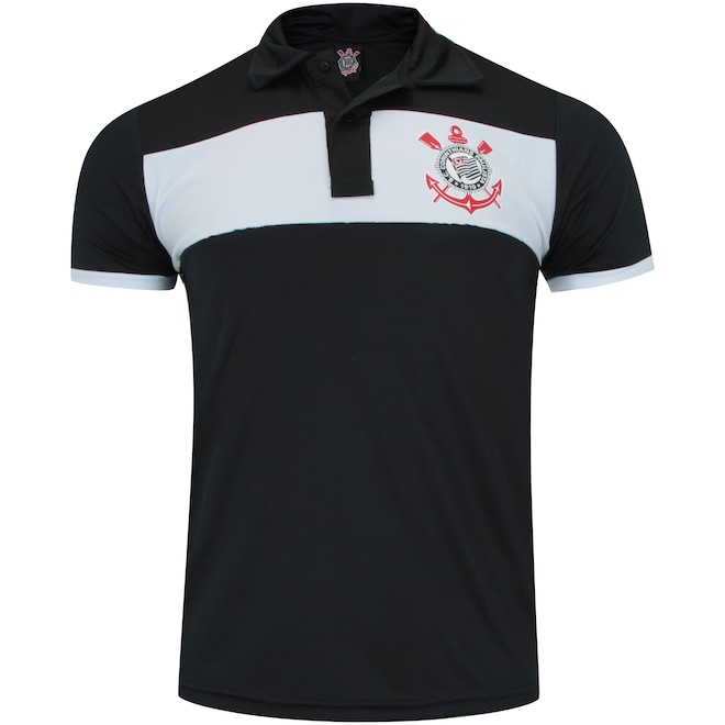 Camisa Polo do Corinthians Basic 18 - Masculina - Foto 1