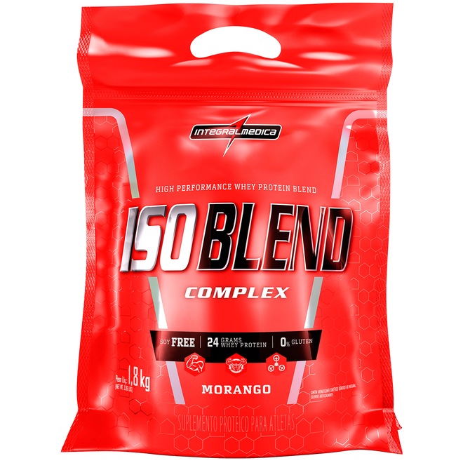 Iso Blend Complex Integralmédica - Morango - 1,8Kg - Foto 1