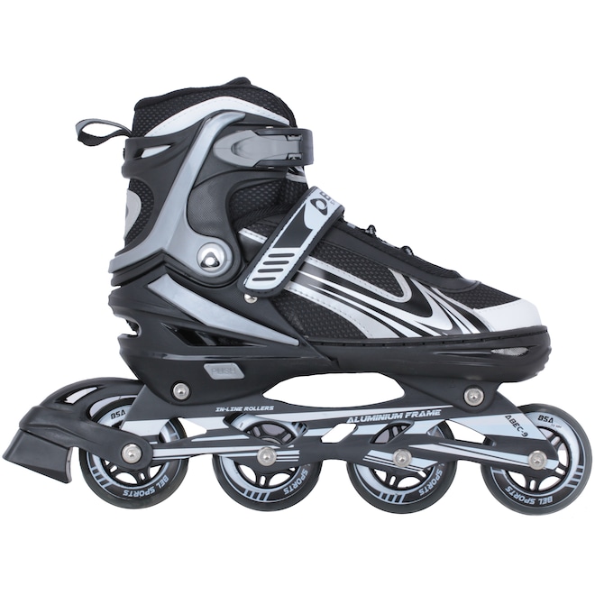 Patins Bel Fix Roller Aluminum 500 - In Line - Fitness - ABEC 9 - Ajustável - Adulto - Foto 1