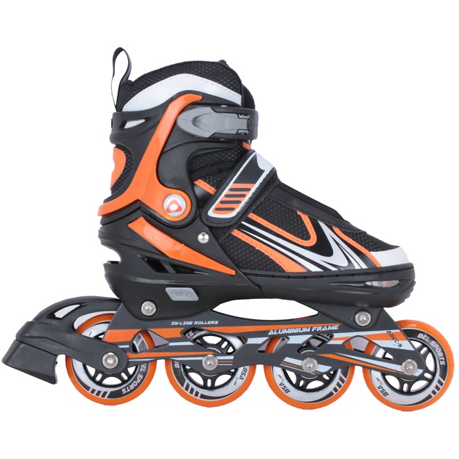 Patins Bel Fix Roller Aluminum 500 - In Line - Fitness - ABEC 9 - Ajustável - Adulto - Foto 1