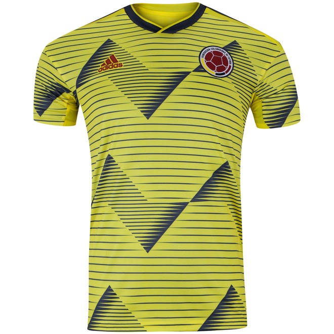 Camisa Colômbia I 2019 adidas - Masculina - Foto 1