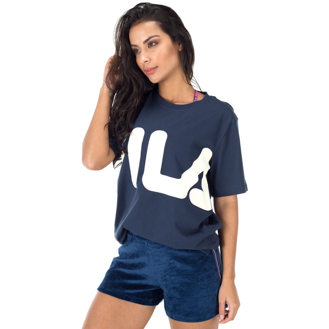 Camiseta Fila Letter Box - Feminina - Foto 2