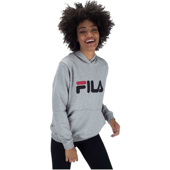 Blusão de Moletom com Capuz Fila Letter - Feminino - Foto 2