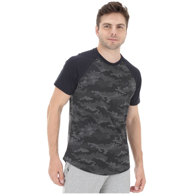 Camiseta Fila Sports Camo Raglan - Masculina - Foto 2