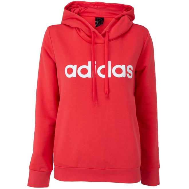 Blusão Moletinho com Capuz adidas Essentials Linear OH Hoodie - Feminino - Foto 1
