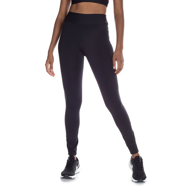 Calça Legging Oxer Recorte Mesh - Feminina - Foto 2