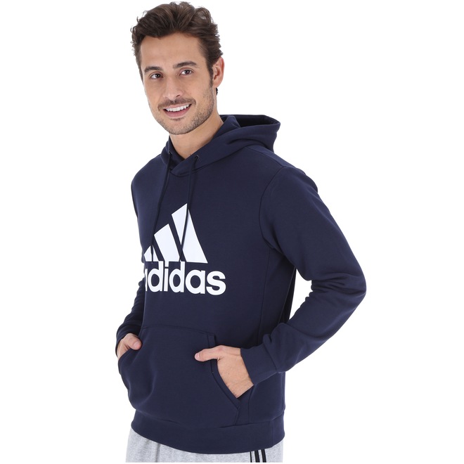 Blusão de Moletom com Capuz adidas MH Bos PO FT - Masculino - Foto 2