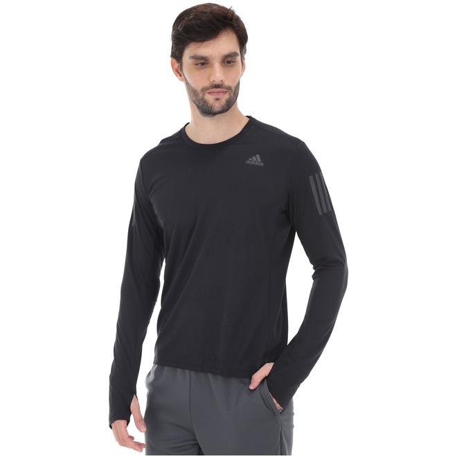 Camiseta Manga Longa adidas Response - Masculina - Foto 1
