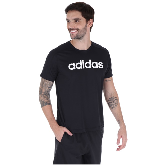 Camiseta adidas D2M Logo 19 - Masculina - Foto 2
