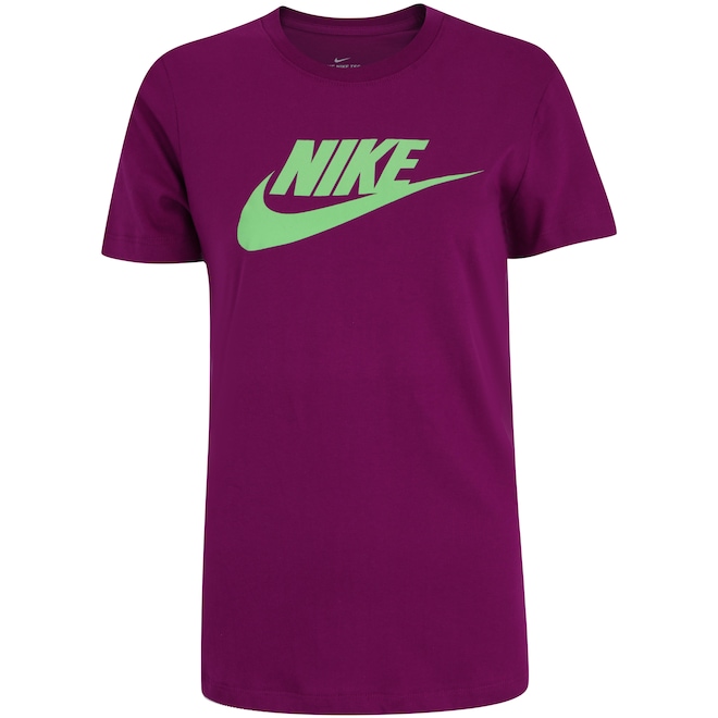 Camiseta Nike Sportswear Essential Icon Futura - Feminina - Foto 1