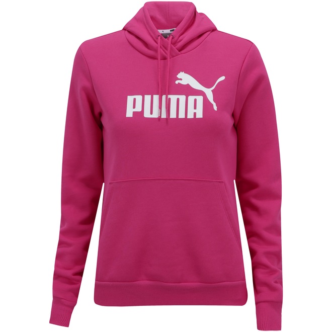 Blusão de Moletom com Capuz Puma Essentials Logo Hoody Fleece - Feminino - Foto 1