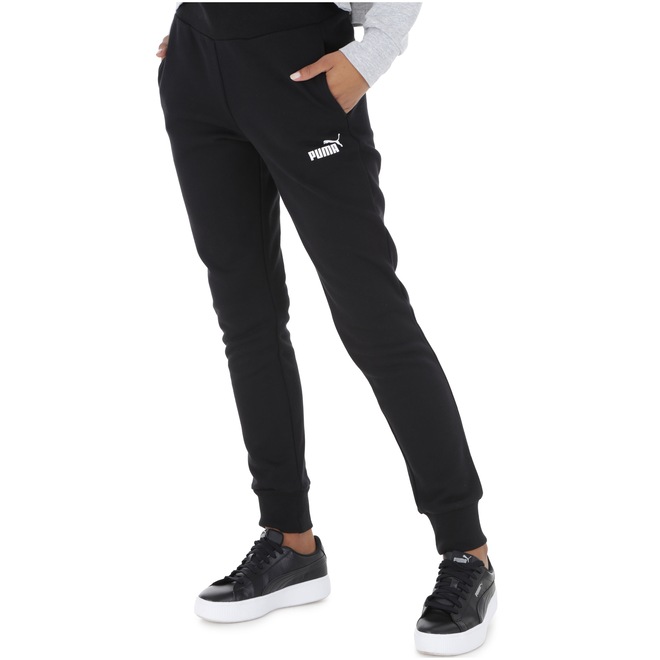 Calça de Moletom Puma Essentials Sweat FL CL - Feminina - Foto 1