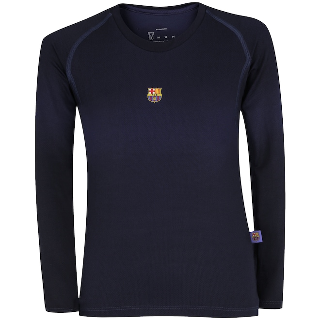 Camisa de Compressão Manga Longa Barcelona - Infantil - Foto 1