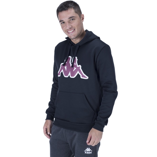 Blusão de Moletom com Capuz Kappa Flogiano - Masculino - Foto 2