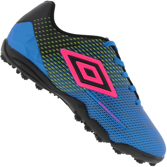Chuteira Society Umbro Speed Sonic TF - Infantil - Foto 1