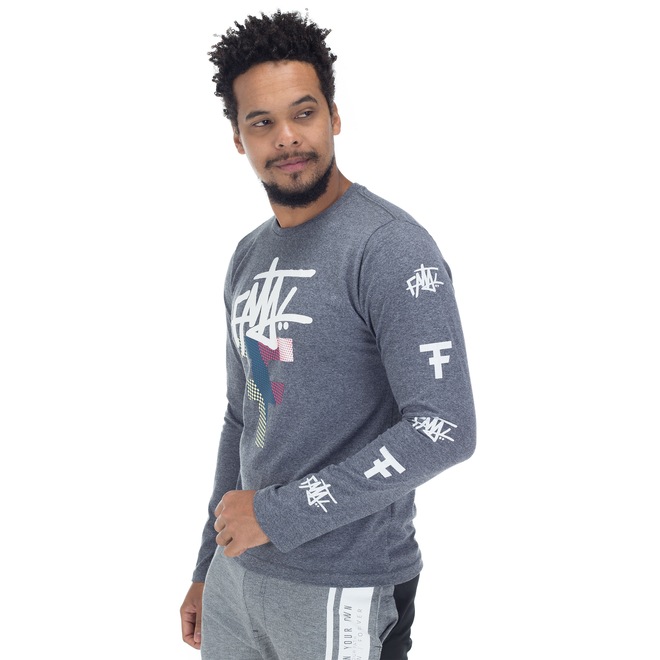 Camiseta Manga Longa Estampada 22245 - Masculina - Foto 2