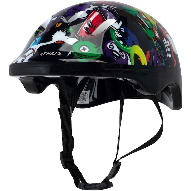 Kit Proteção Infantil Atrio Monster: Joelheiras + Cotoveleiras + Munhequeiras + Capacete - Foto 1