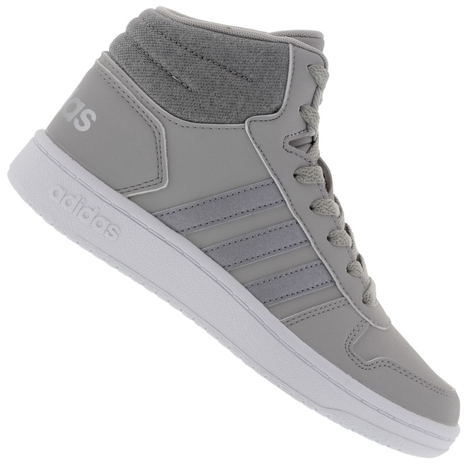 Tênis Cano Alto adidas Hoops 2.0 K - Infantil - Foto 1