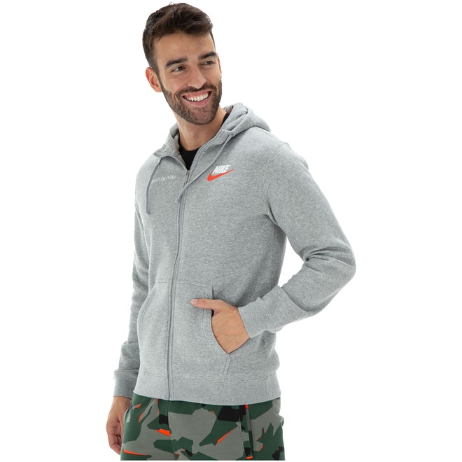 Jaqueta de Moletom com Capuz Nike BB FLC FZ 2 - Masculina - Foto 1