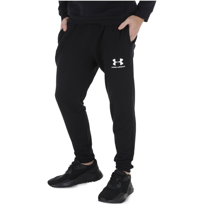 Calça de Moletom Under Armour Terry Jogger - Masculina - Foto 2