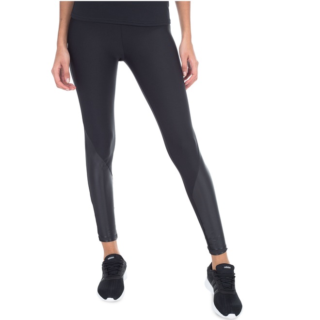 Calça Legging Oxer Goufre Recortes - Feminina - Foto 2