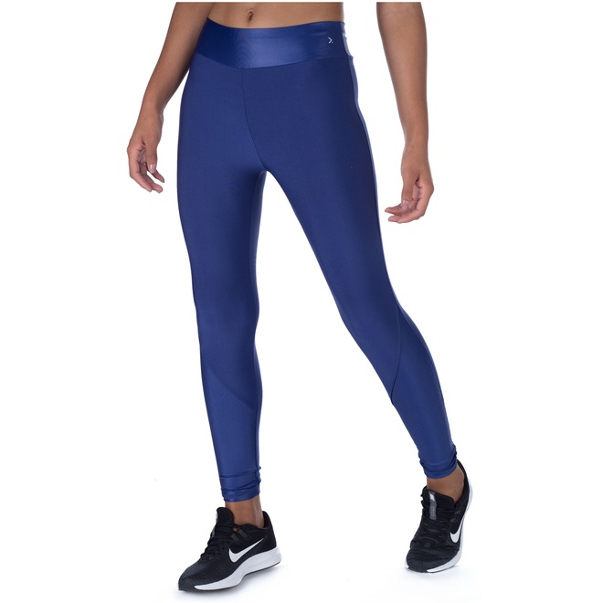 Calça Legging Oxer Goufre Recortes - Feminina - Foto 1