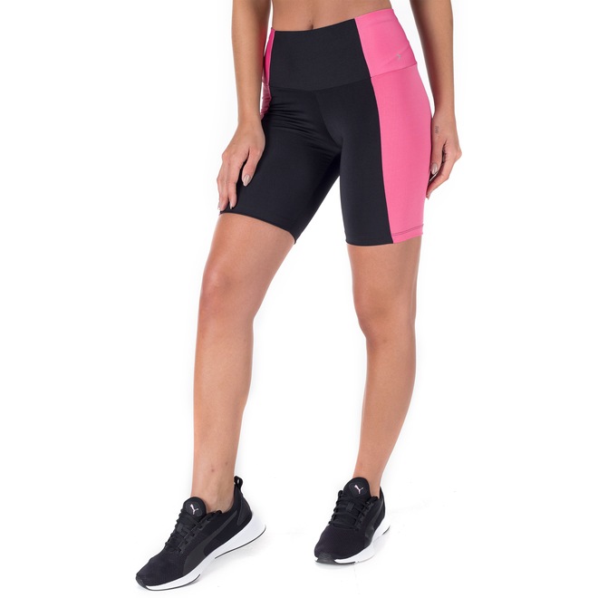 Bermuda Oxer Recortes - Feminina - Foto 2