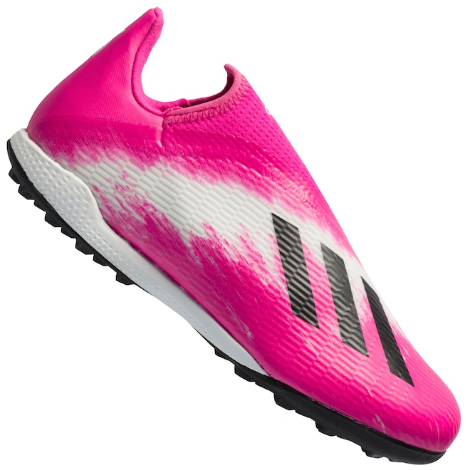 Chuteira Society adidas X 19.3 Laceless TF - Adulto - Foto 1
