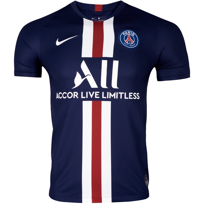 Camisa PSG I 19/20 Nike - Masculina - Foto 1