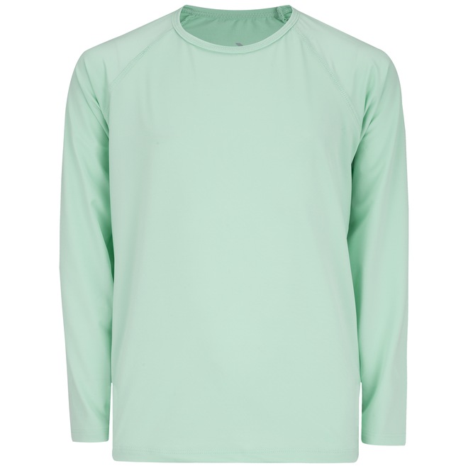 Camiseta Manga Longa com Proteção Solar UV 50+ Oxer Lisa - Infantil - Foto 1
