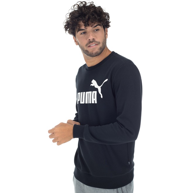 Blusão Puma Crew Sweat TR Big Logo - Masculino - Foto 2