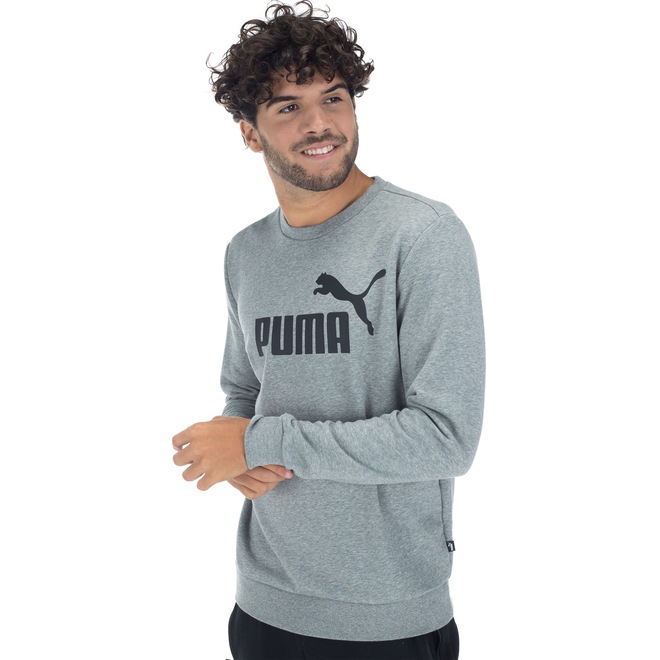 Blusão Puma Crew Sweat TR Big Logo - Masculino - Foto 2