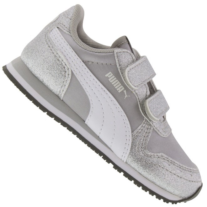Tênis para Bebê Puma Cabana Racer Glitz V TD - Foto 1