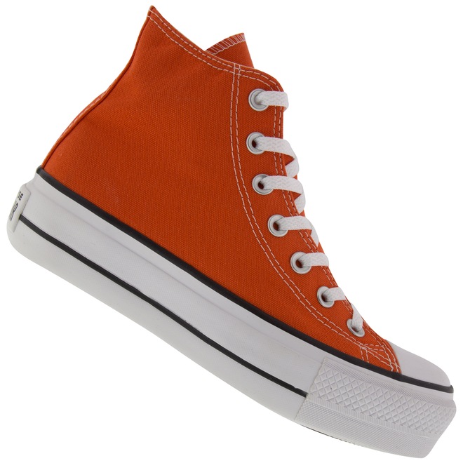 Tênis Crepper Cano Alto Converse All Star Chuck Taylor Plataforma - Unissex - Foto 1