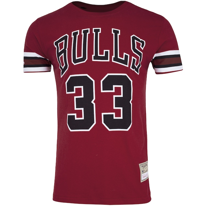 Camiseta Mitchell & Ness Chicago Bulls Pippen 33 - Masculina - Foto 1