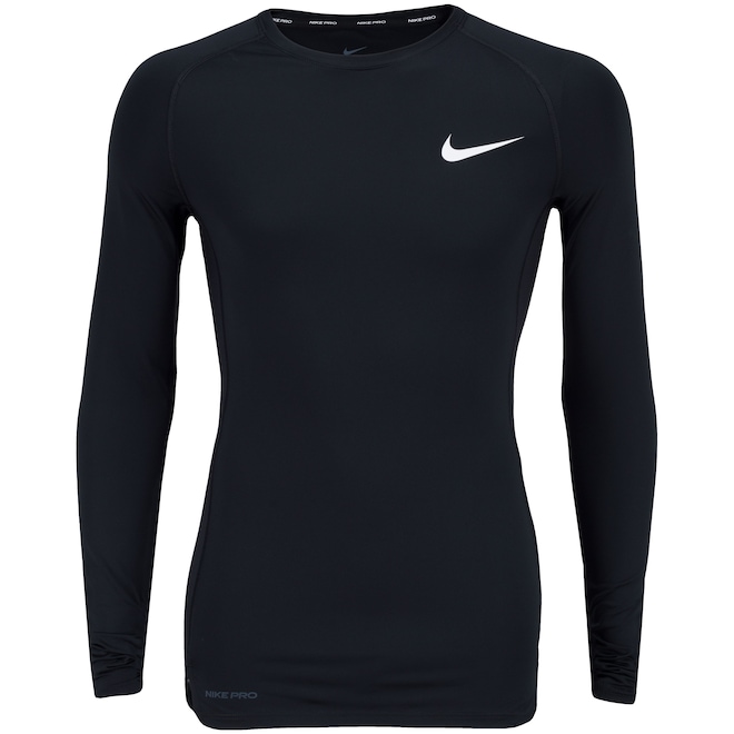 Camisa de Compressão Manga Longa Nike Pro Top LS Tight - Masculina - Foto 1