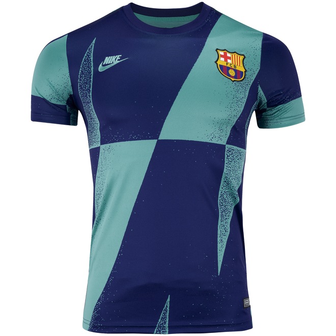 Camisa Pré-Jogo Barcelona 19/20 Nike - Masculina - Foto 1