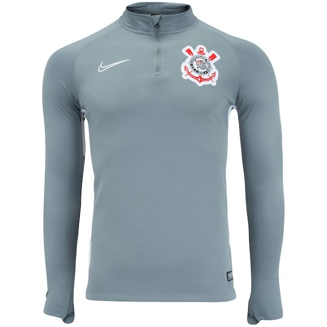 Camisa de Treino Manga Longa do Corinthians 2019 Nike - Masculina - Foto 1
