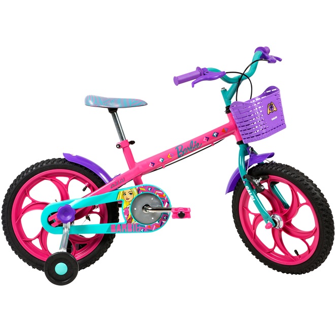 Bicicleta Caloi Barbie - Aro 16 - Freios Cantilever - Feminina - Infantil - Foto 1