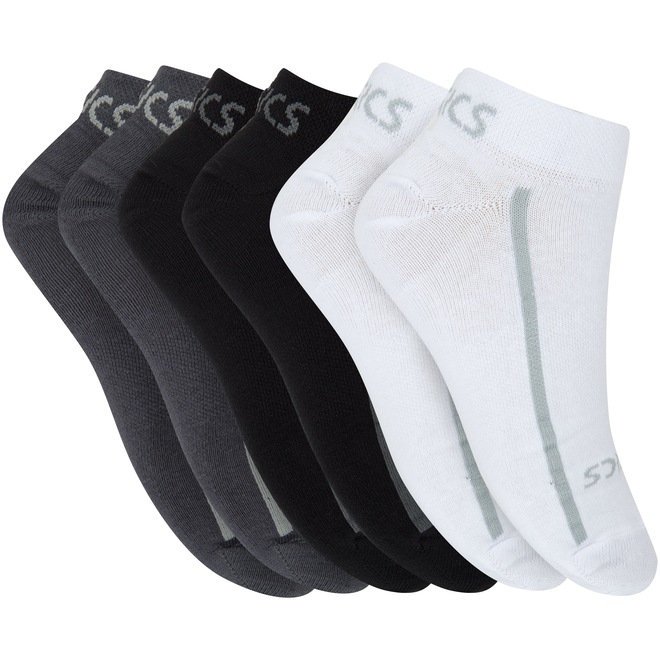 Kit de Meias Sapatilha Asics No Show com 6 Pares - 39 a 43 - Adulto - Foto 1