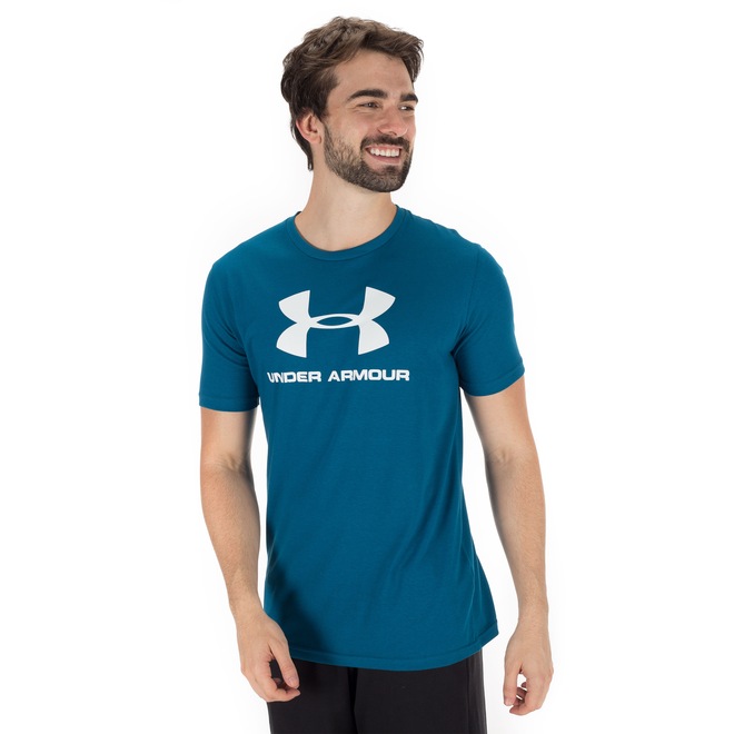 Camiseta Under Armour Logo SS Sport - Masculina - Foto 2