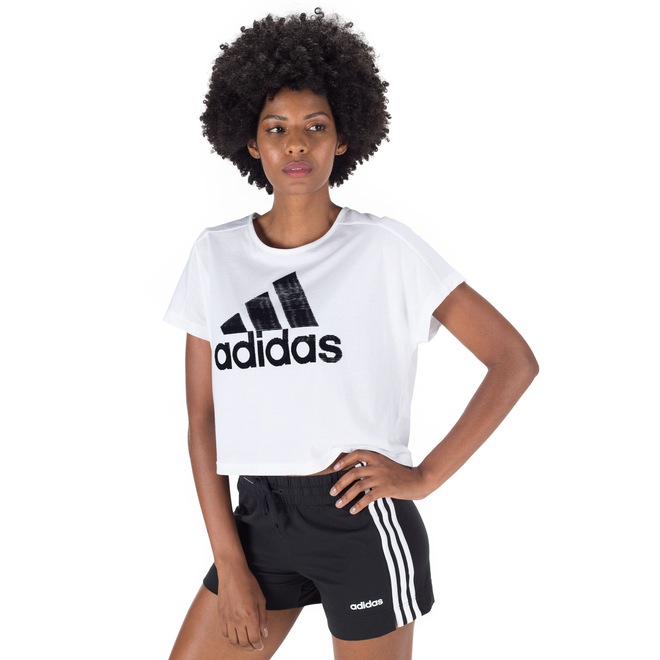 Camiseta adidas MH FOIL - Feminina - Foto 2