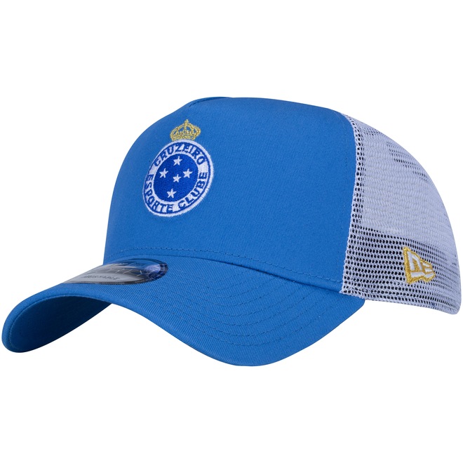 Boné Aba Curva do Cruzeiro New Era 940 - Snapback - Trucker - Adulto - Foto 1