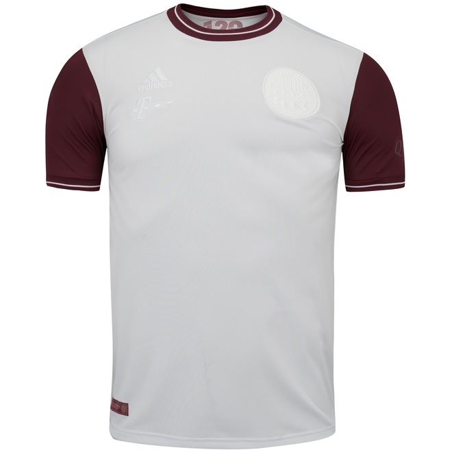 Camisa Bayern de Munique 120 Anos adidas - Masculina - Foto 1